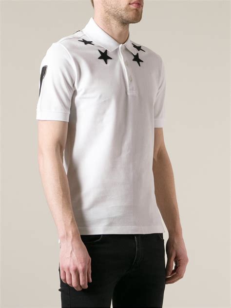 givenchy star embroidered polo shirt|givenchy polo shirts men.